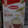 Отзыв о Детское питание Semper: Каша молочная овсяная Semper