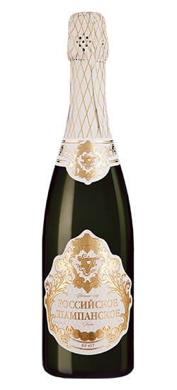Российское шампанское белое брют "Летний сад"