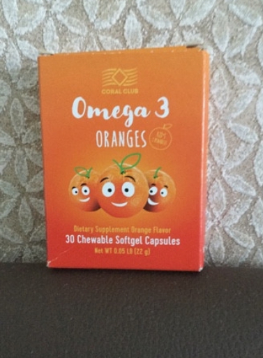 Омега-3-апельсина Coral Club - Помогают и они очень вкусные.