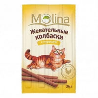 Molina Жевательные колбаски для кошек отзывы