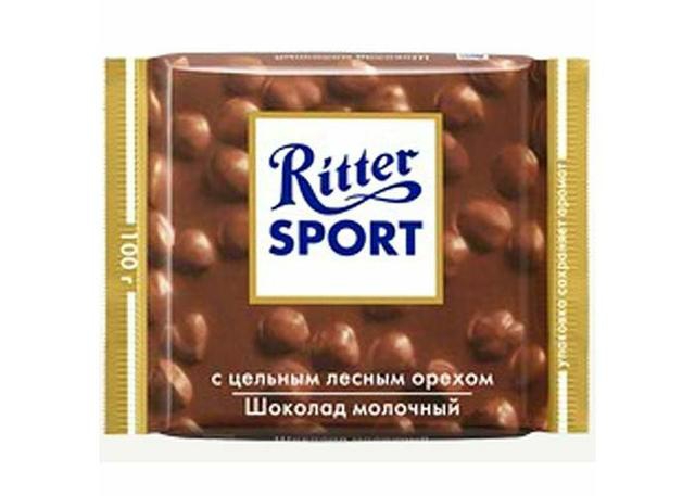 Шоколад "Ritter Sport" молочный с фундуком отзывы