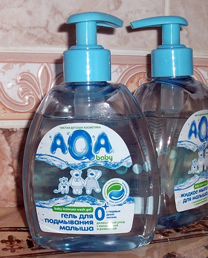 AQA baby гель для подмывания малыша - Деликатное средтсво для нежной кожи малыша