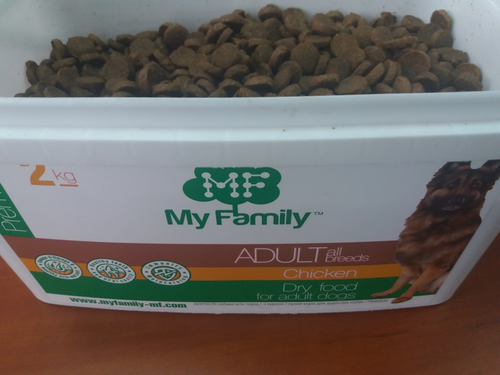My Family Premium Adult сухой корм для взрослых собак - Питательный и полезный сухой корм для собак
