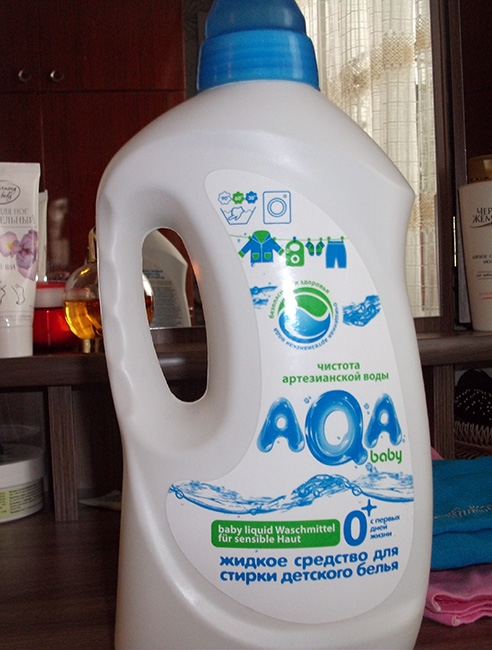 Жидкое средство для стирки детского белья AQA baby - Замечательный детский гель для стирки
