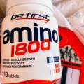 Отзыв о Be First Аминокислоты Amino 1800 210 таблеток: Банка огромная