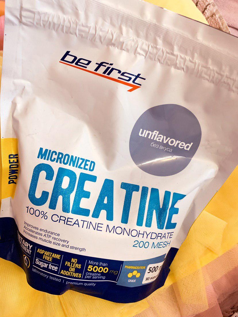 Be first Micronized CREATINE monohydrate powder 500 гр - на мне сработал
