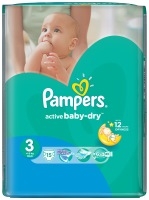 Pampers Active Baby-Dry 3 / 15 pcs