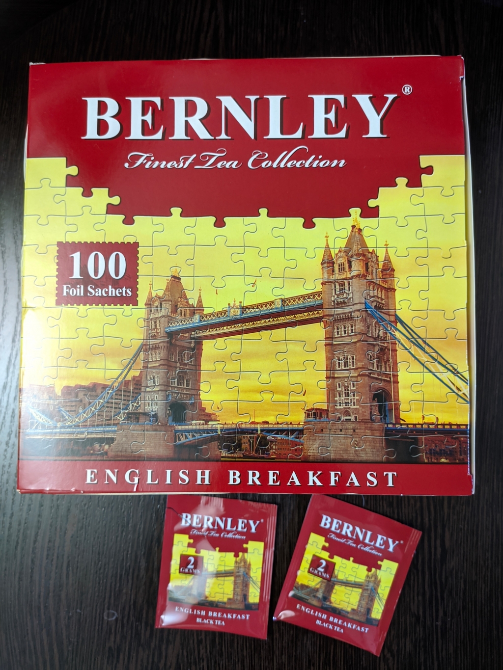 Чай Bernley English Breakfast 100 конвертов - Хороший чай для повседневного чаепития Бернли «Инглиш Брэкфаст».