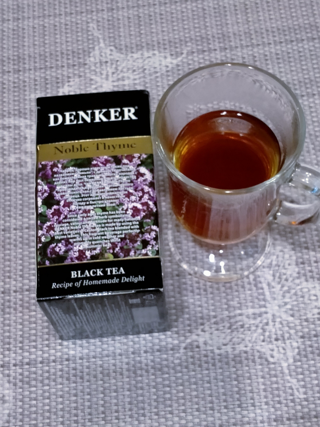 Чай Denker Noble Thyme с чабрецом в пакетиках - Полезный чай с чабрецом Денкер «Нобл Тайм»
