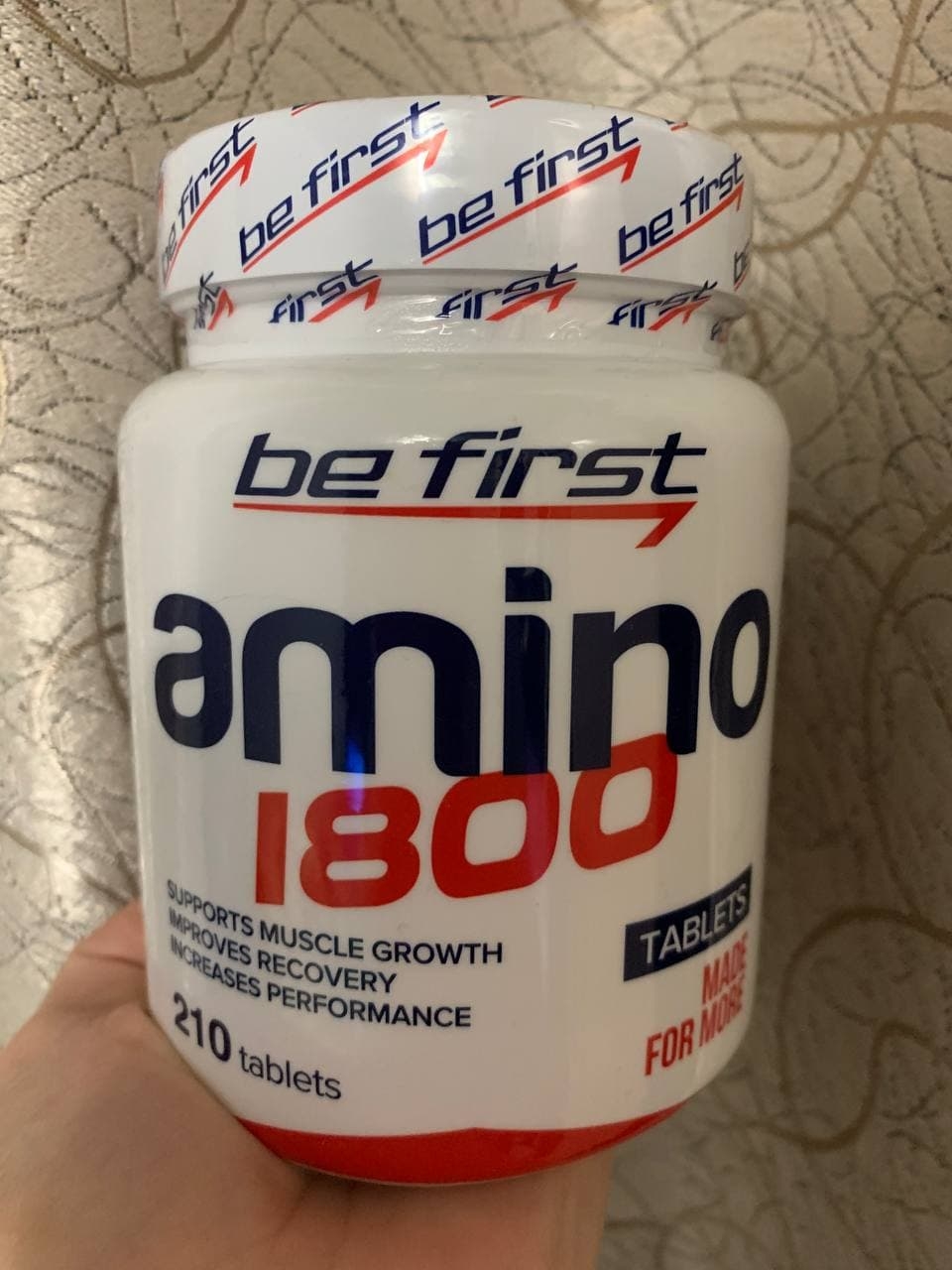 Be First Аминокислоты Amino 1800 210 таблеток - Необходимые аминокислоты содержит