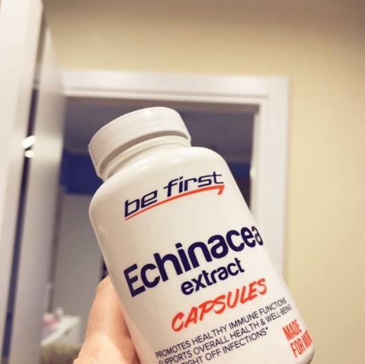 Be First Echinacea extract capsules, 90 капсул - Сильная по действию эхинацея,
