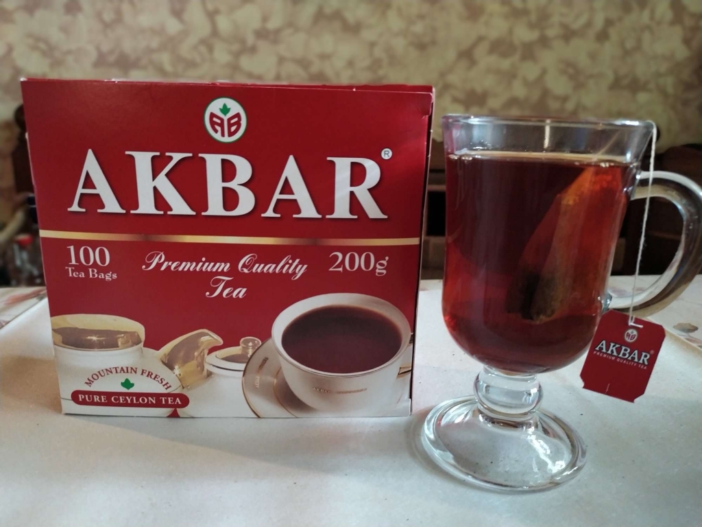 Чай Акбар красно белый - Классика черного цейлонского черного чая