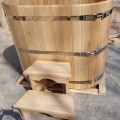 Отзыв о Деревянная купель для бани Фитородник, круглая 1300 мм: Отличная модель