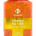 Отзыв о TETRALAB Витамин K2 100 мкг+ D3 500 МЕ: Отличный комплекс витаминов для лучшего усвоения кальция