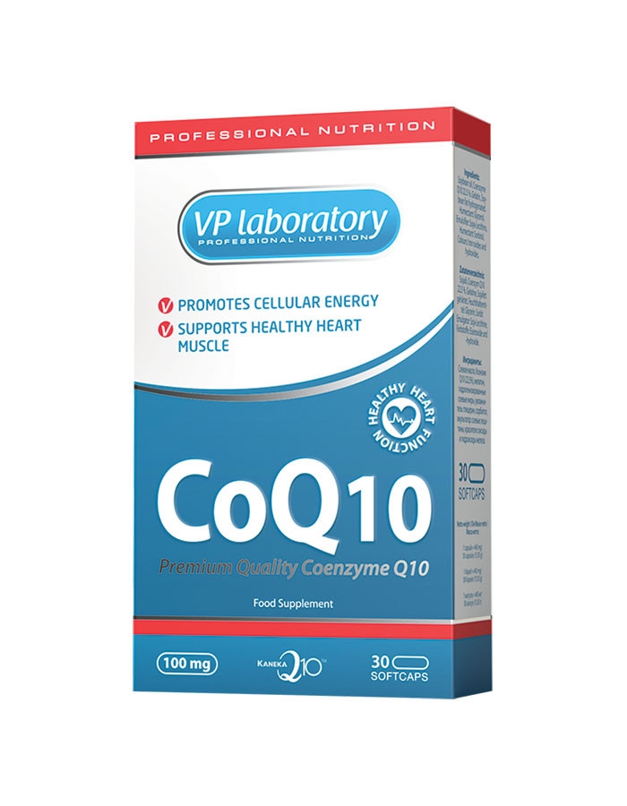 Коэнзим Co-Q10  Vplab - Коэнзим Co-Q10 положительно влияет на здоровье
