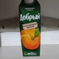 Отзыв о Сок Добрый, Апельсин: Один из лучших апельсиновых соков, что я пробовала..