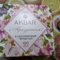 Отзыв о Чай черный Akbar Классическая серия Цветы 100 пак: Вкусный чай в весенней упаковке