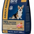 Отзыв о Brit Premium Dog Adult Medium с курицей для взрослых собак средних пород: У меня собака средней породы.