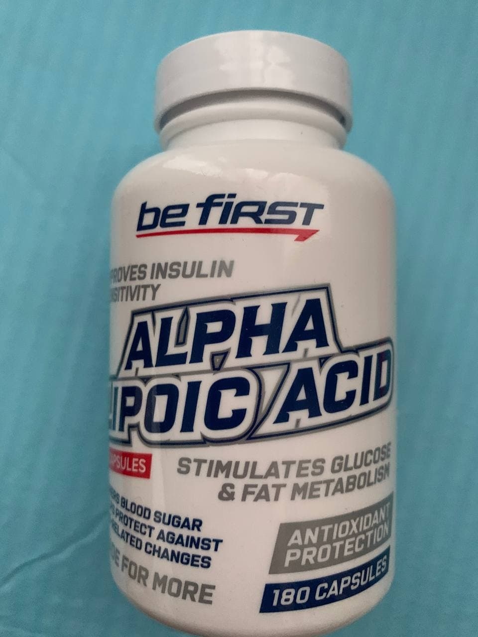 Be First Alpha Lipoic Acid (альфа-липоевая кислота) 180 капсул - Улучшает общее состояние