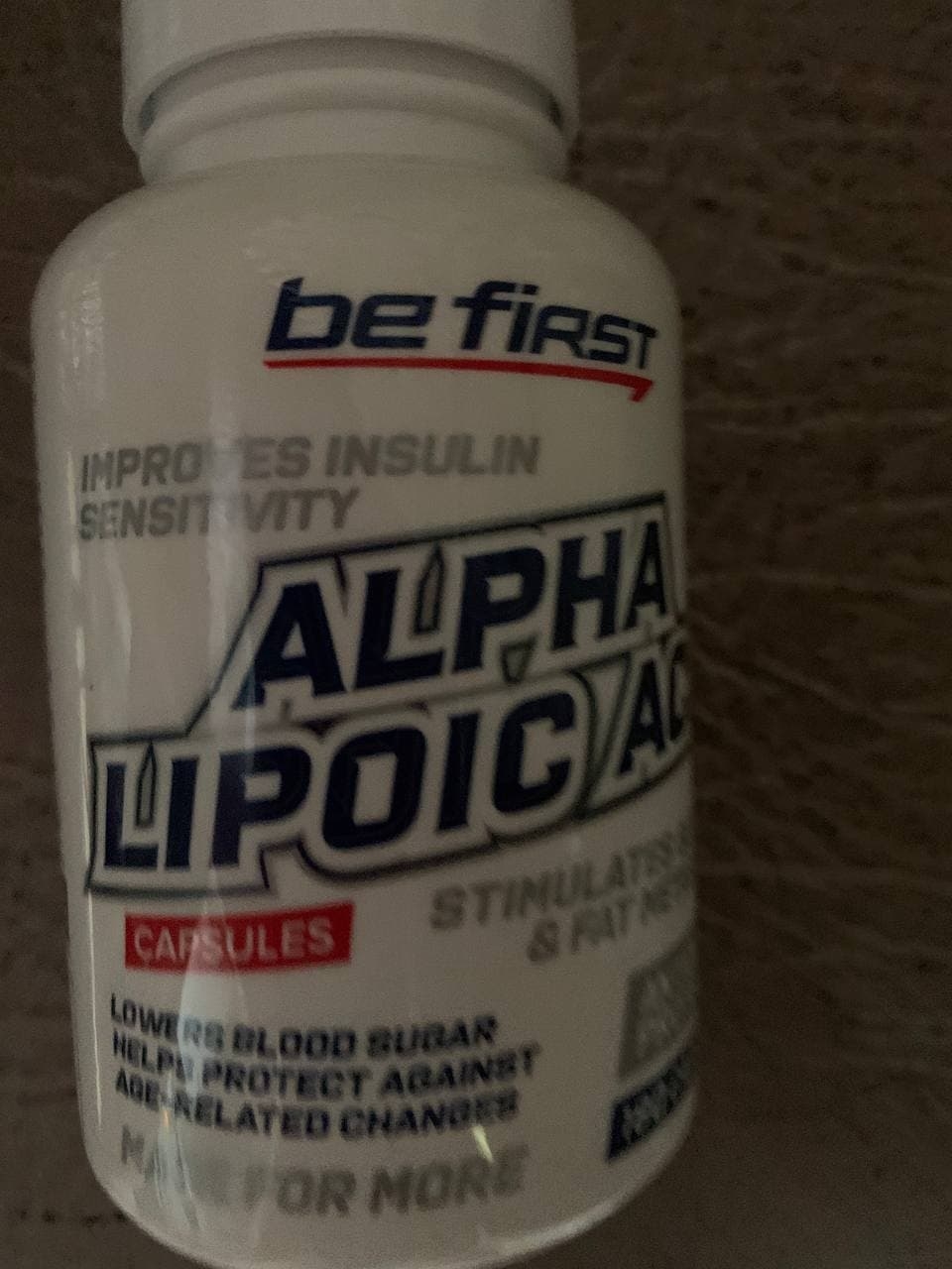 Be First Alpha Lipoic Acid (альфа-липоевая кислота) 180 капсул - Контроль уровня глюкозы , гармоничный вес
