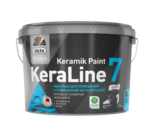 Краска Dufa Premium KERALINE 7 - Dufa KeraLine 7 отличная краска для отделочных работ