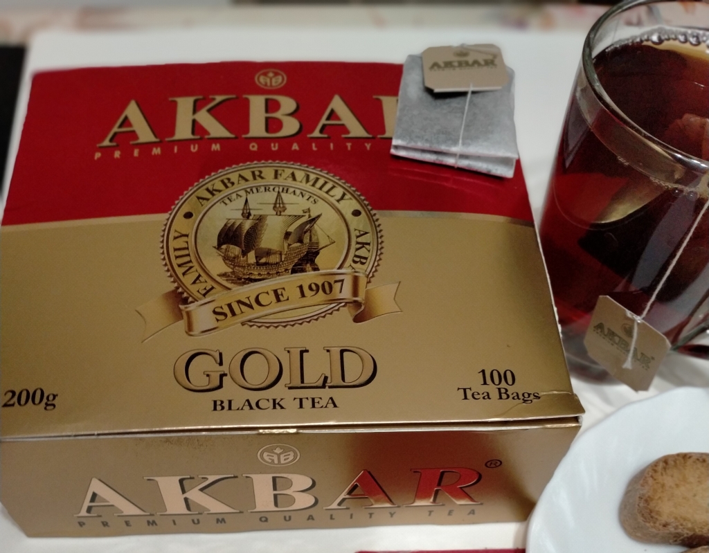 Чай черный Akbar Gold "Красно-золотой", 100 пак - Akbar Gold – напиток для настоящих чайных гурманов