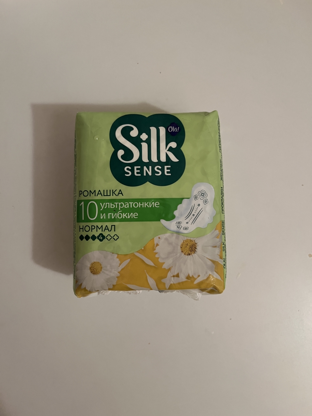 Ola! Silk Sense Ultra Normal, ультратонкие, с ароматом ромашки, 10 шт - Отличные прокладки!