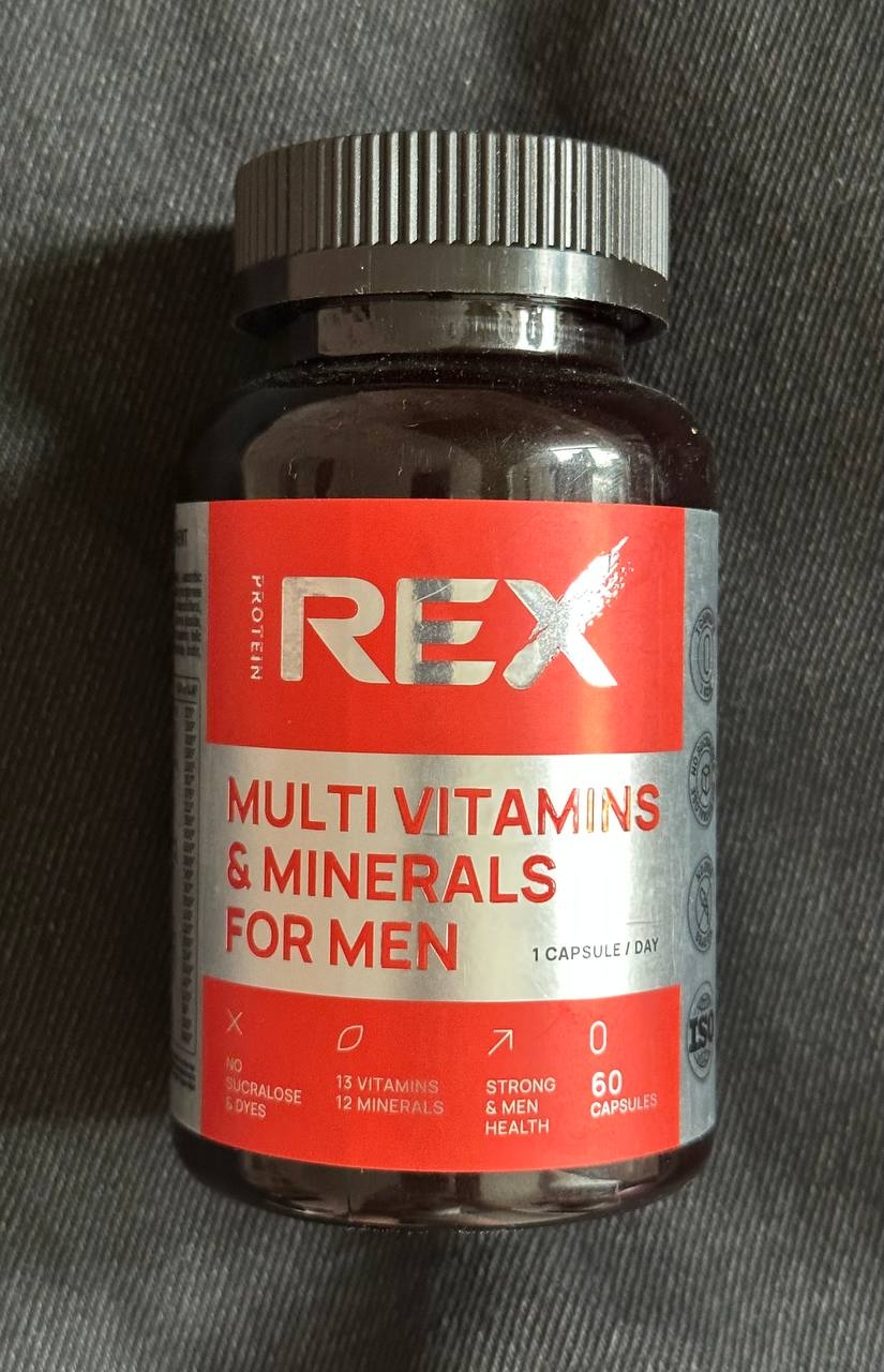 Комплекс для мужчин витамины и минералы REX strong - Витамины мужские REX strong