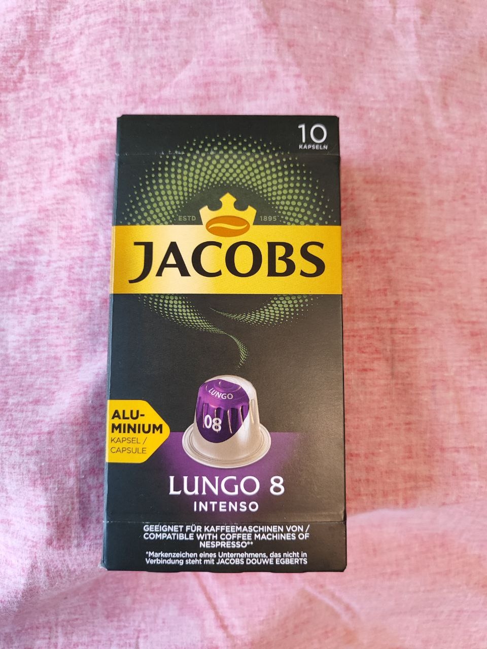 Капсулы Jacobs Lungo Intenso 8 - Обожаю этот приятный кофе от торговой марки "Якобс".
