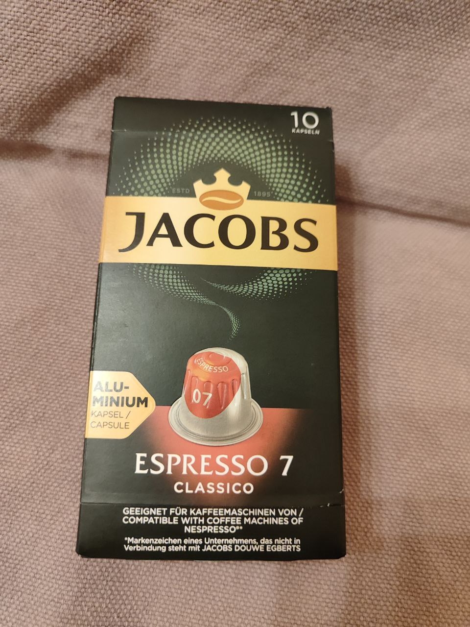 Капсулы Jacobs  Espresso Classico 7 - Кофе в капсулах помогает экономить время.