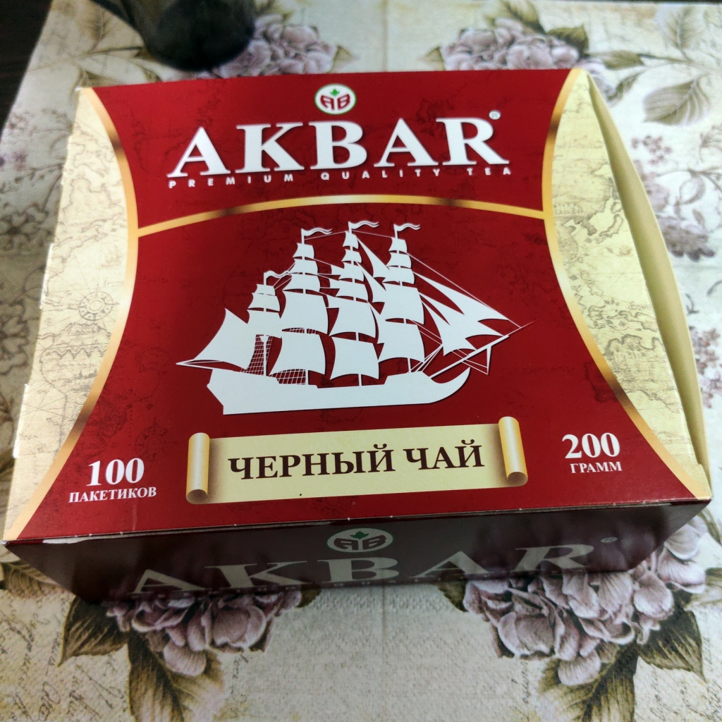 Чай Акбар корабль - Качественный черный чай в пакетиках